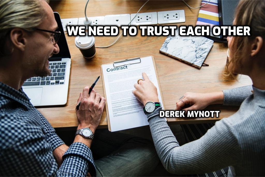 We Need to Trust Each Other